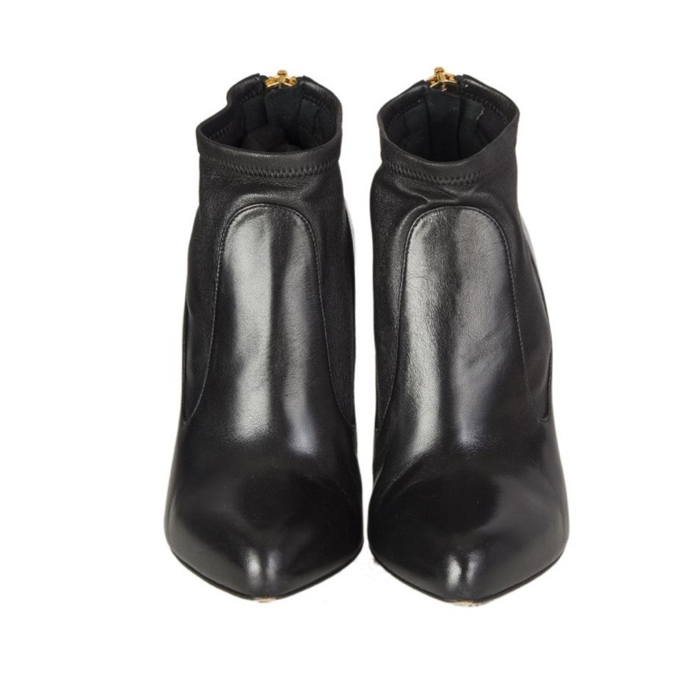 Tom Ford Black Gold Stiletto Ankle Boots - Picture 2 of 6